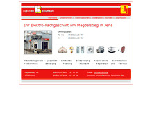Tablet Screenshot of elektroeck-bergmann.de